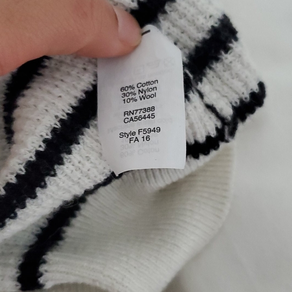 J Crew Factory striped sweater - Picture 3 of 3